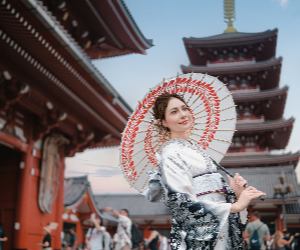 Kimono rental in Asakusa